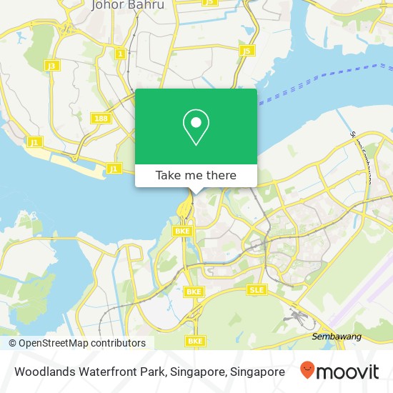 Woodlands Waterfront Park, Singapore map