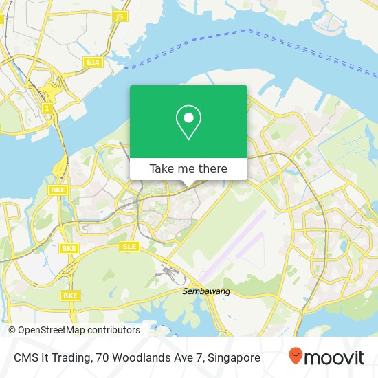 CMS It Trading, 70 Woodlands Ave 7地图