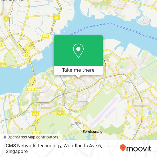 CMS Network Technology, Woodlands Ave 6 map