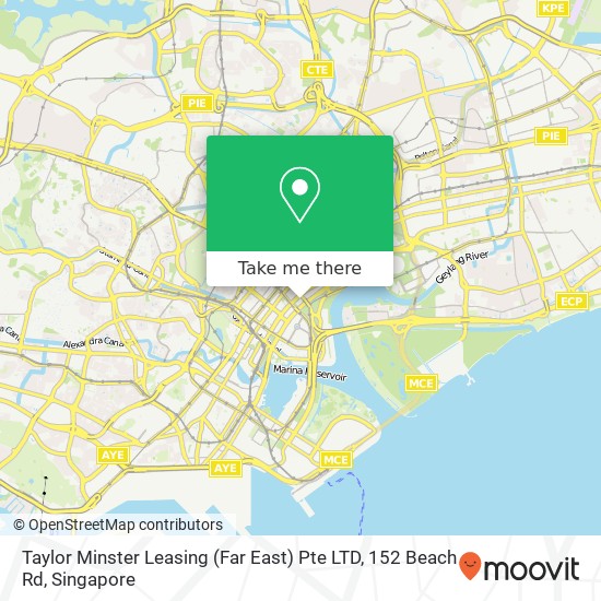 Taylor Minster Leasing (Far East) Pte LTD, 152 Beach Rd map