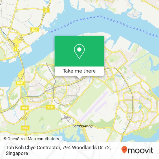 Toh Koh Chye Contractor, 794 Woodlands Dr 72 map
