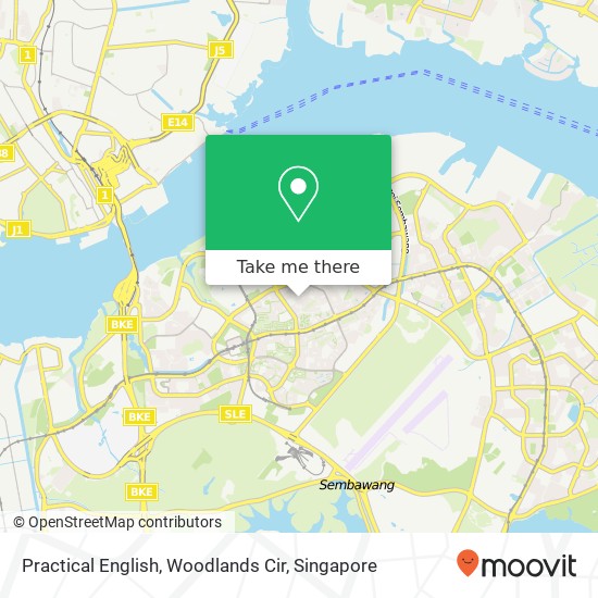 Practical English, Woodlands Cir map