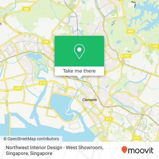 Northwest Interior Design - West Showroom, Singapore map