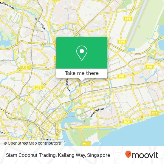 Siam Coconut Trading, Kallang Way map