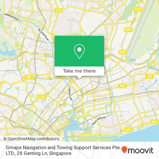 Gmaps Navigation and Towing Support Services Pte. LTD., 28 Genting Ln地图