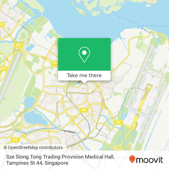 Sze Siong Tong Trading Provision Medical Hall, Tampines St 44 map