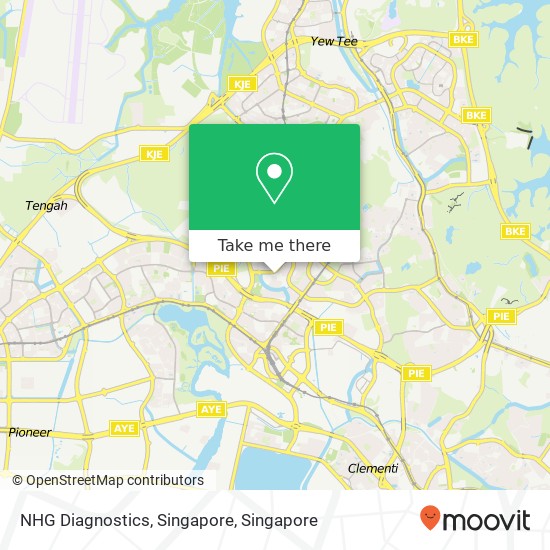 NHG Diagnostics, Singapore map