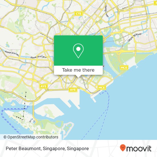 Peter Beaumont, Singapore map