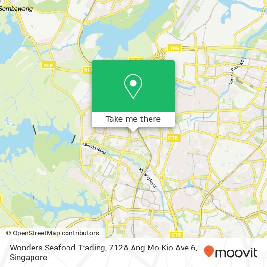 Wonders Seafood Trading, 712A Ang Mo Kio Ave 6地图