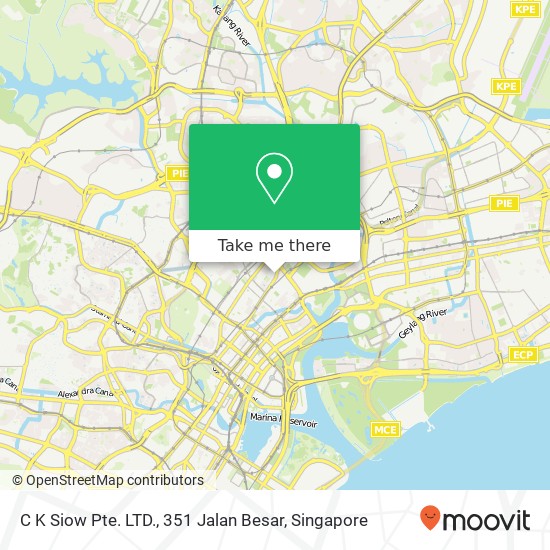 C K Siow Pte. LTD., 351 Jalan Besar map