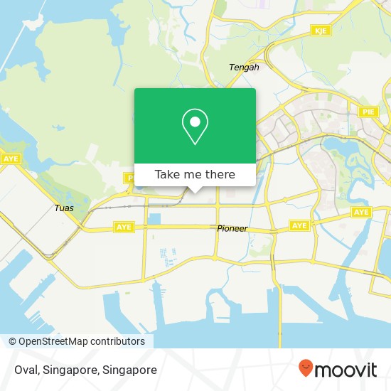 Oval, Singapore map