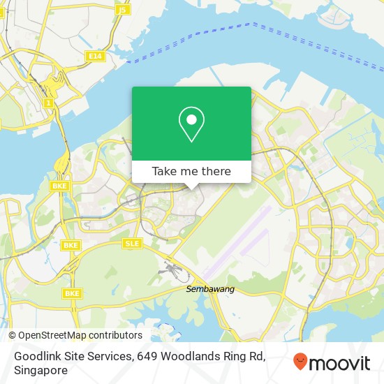 Goodlink Site Services, 649 Woodlands Ring Rd地图