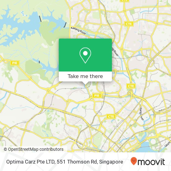 Optima Carz Pte LTD, 551 Thomson Rd map