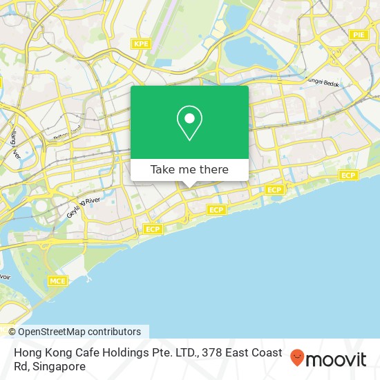 Hong Kong Cafe Holdings Pte. LTD., 378 East Coast Rd地图