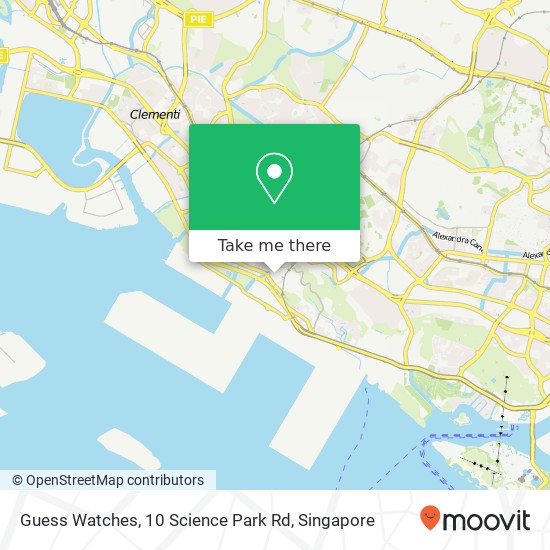 Guess Watches, 10 Science Park Rd地图