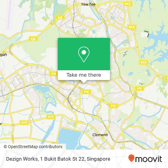 Dezign Works, 1 Bukit Batok St 22 map
