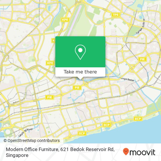 Modern Office Furniture, 621 Bedok Reservoir Rd map