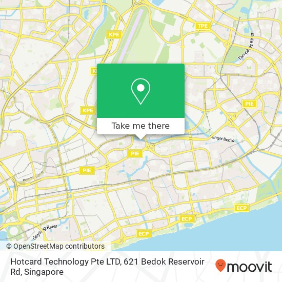 Hotcard Technology Pte LTD, 621 Bedok Reservoir Rd地图