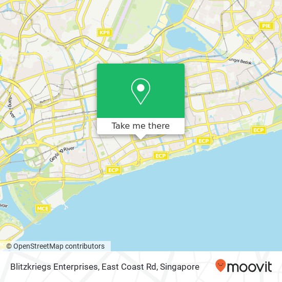 Blitzkriegs Enterprises, East Coast Rd map