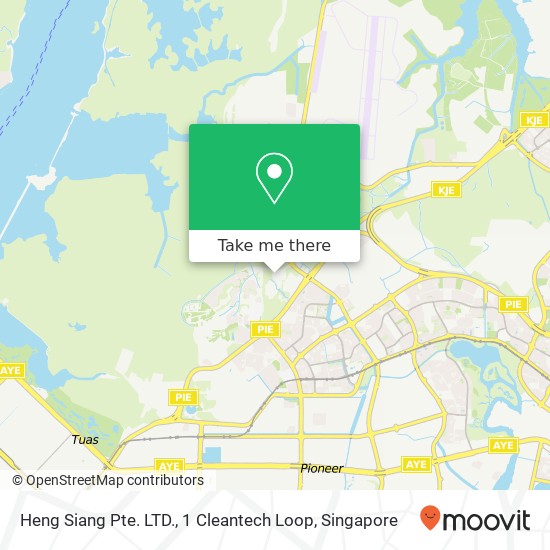 Heng Siang Pte. LTD., 1 Cleantech Loop map