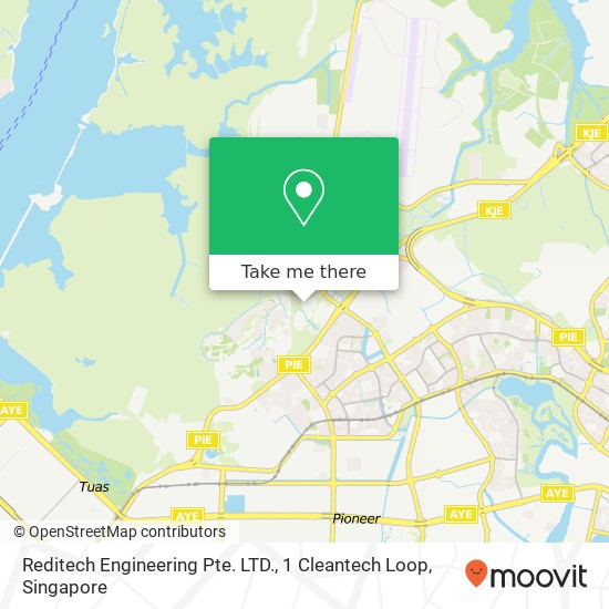 Reditech Engineering Pte. LTD., 1 Cleantech Loop map