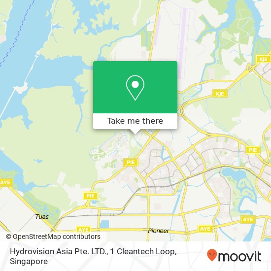Hydrovision Asia Pte. LTD., 1 Cleantech Loop地图