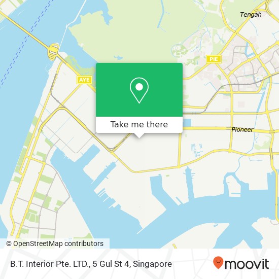 B.T. Interior Pte. LTD., 5 Gul St 4地图