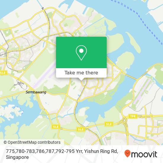 775,780-783,786,787,792-795 Yrr, Yishun Ring Rd地图