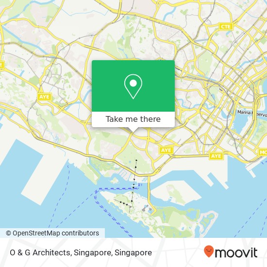 O & G Architects, Singapore map