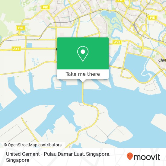 United Cement - Pulau Damar Luat, Singapore map