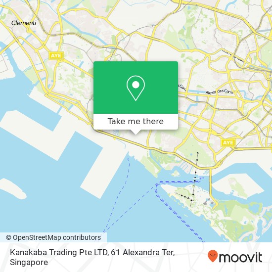 Kanakaba Trading Pte LTD, 61 Alexandra Ter map