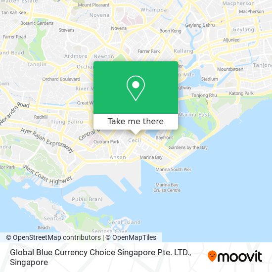 Global Blue Currency Choice Singapore Pte. LTD. map