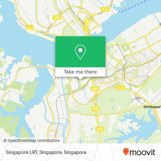 Singapore LRT, Singapore map