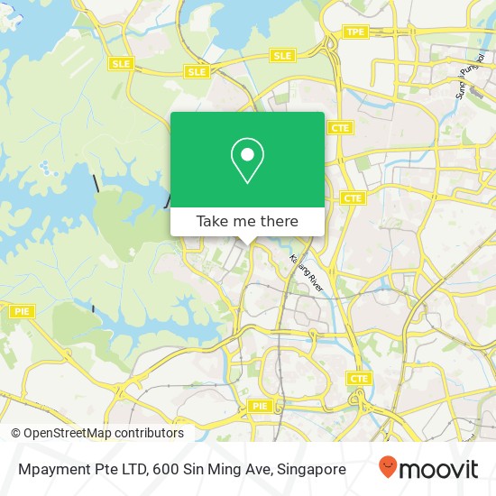 Mpayment Pte LTD, 600 Sin Ming Ave地图