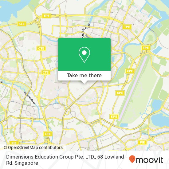 Dimensions Education Group Pte. LTD., 58 Lowland Rd地图