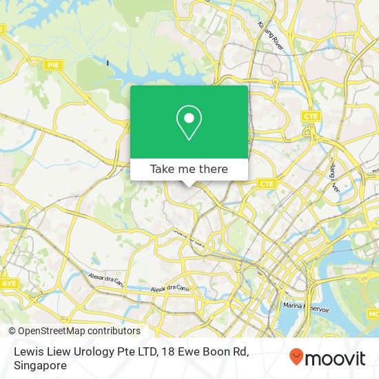 Lewis Liew Urology Pte LTD, 18 Ewe Boon Rd地图