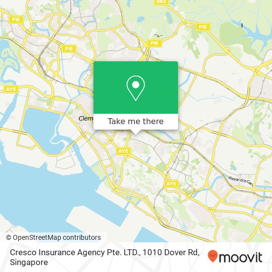 Cresco Insurance Agency Pte. LTD., 1010 Dover Rd map