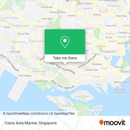 Oasis Asia Marine map
