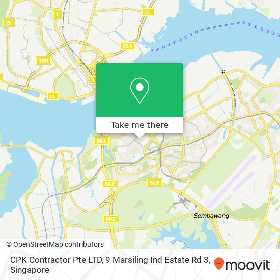 CPK Contractor Pte LTD, 9 Marsiling Ind Estate Rd 3 map