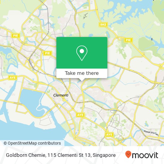 Goldborn Chemie, 115 Clementi St 13地图