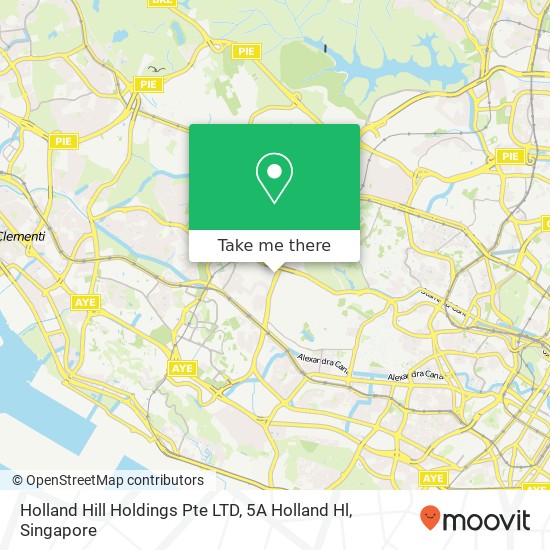 Holland Hill Holdings Pte LTD, 5A Holland Hl map