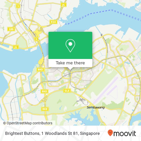 Brightest Buttons, 1 Woodlands St 81 map