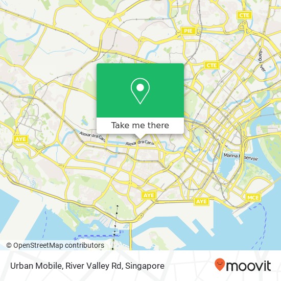 Urban Mobile, River Valley Rd map