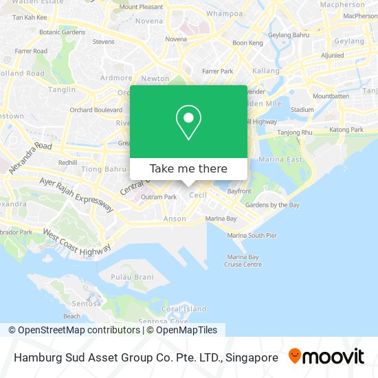 Hamburg Sud Asset Group Co. Pte. LTD. map