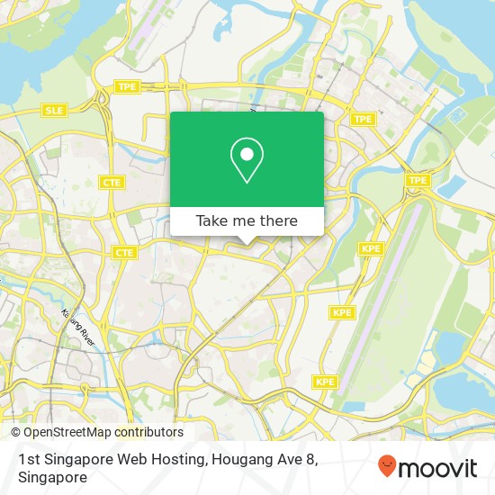 1st Singapore Web Hosting, Hougang Ave 8 map