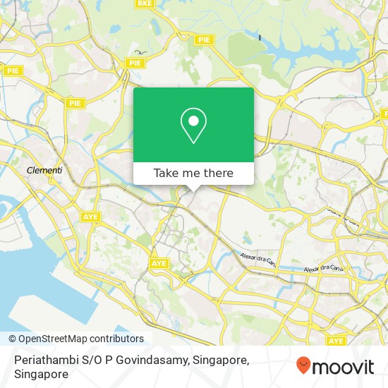 Periathambi S / O P Govindasamy, Singapore map