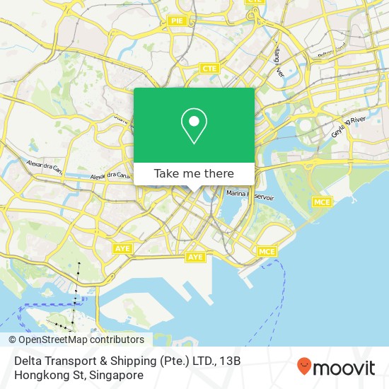 Delta Transport & Shipping (Pte.) LTD., 13B Hongkong St地图