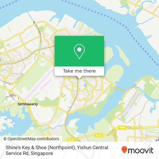 Shine's Key & Shoe (Northpoint), Yishun Central Service Rd地图