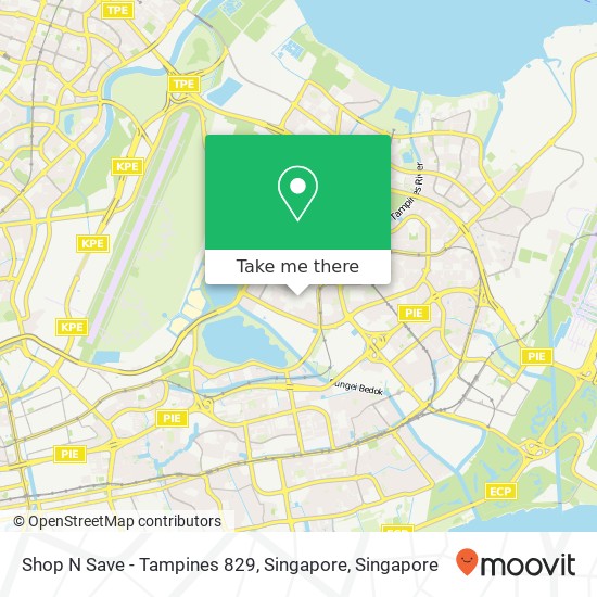 Shop N Save - Tampines 829, Singapore地图