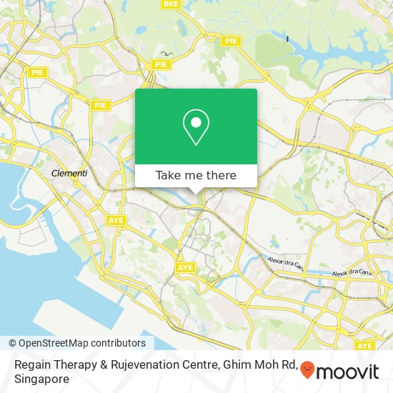 Regain Therapy & Rujevenation Centre, Ghim Moh Rd地图